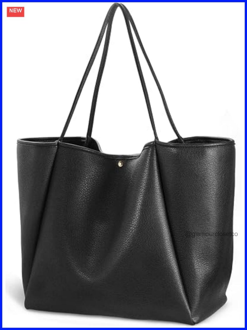 Oversize PU Leather Tote Weekender Travel Shopper Bag
